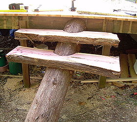 single stringer semi spiral stairs still a work in progress, decks, outdoor living