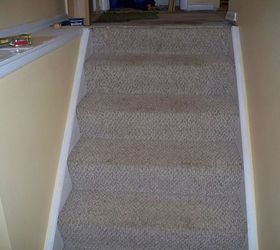 new oak stairs and railings, flooring, stairs, woodworking projects