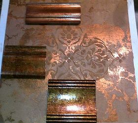 a fireplace needed something so we painted it with a product containing limestone, fireplaces mantels, home decor, a few samples of foil