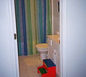 from playful kid s bathroom to sophisticated adult teen bathroom on a budget not, bathroom ideas, diy, home decor, BEFORE