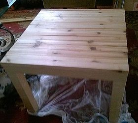 making of little table, diy, painted furniture, woodworking projects, The wood cut and glued to the top