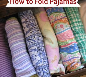 how to fold and file pajamas, cleaning tips, organizing, Fold and file your pajamas neatly