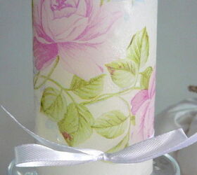 Personalised Candles Decoupage on Candles Hometalk