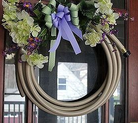 watering hose wreath tutorial, crafts, flowers, gardening, wreaths, Dollar Store Flowers