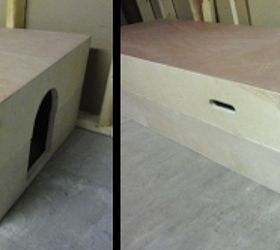 litter box enclosed contraption, pets animals, repurposing upcycling