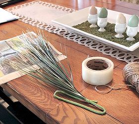 diy newspaper easter carrot decor, crafts, easter decorations, seasonal holiday decor