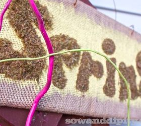 kick start your spring garden, flowers, gardening, Jazz it up with a fun sign