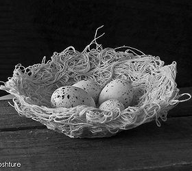 drop cloth birds nest, crafts, seasonal holiday decor, just because I love B W photography