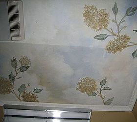 bathroom redo hydrangea theme, bathroom ideas, home decor, by janisselarsson com