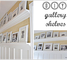 how to make gallery shelves, diy, home decor, how to, shelving ideas, woodworking projects