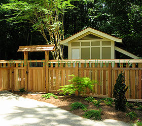 wanted to share some photos of a project we enjoyed working on in 2010 the client, fences, outdoor living, View looking from the front yard down the driveway