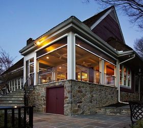 newly completed porch addition columbia md, curb appeal, outdoor living, porches
