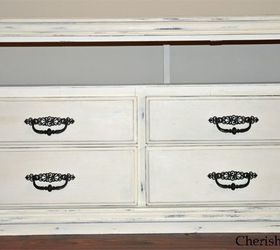 Dresser Converted Into TV Stand | Hometalk - dresser turned tv stand, painted furniture, repurposing upcycling, I  removed the drawers and Ashley Thurman