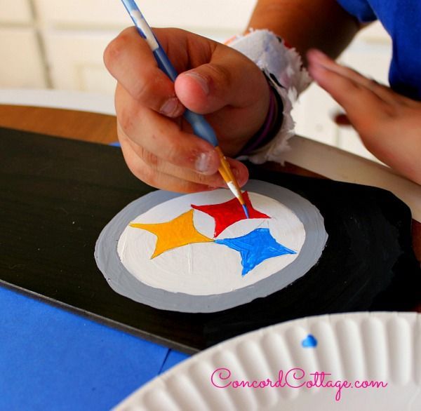 How To Paint Steelers Football Ceiling Fan Hometalk How To Paint A Steelers Football Ceiling Fan That Your Hubs Will Love Lighting