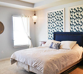 using wallpaper as a removable statement art piece, bedroom ideas, wall decor