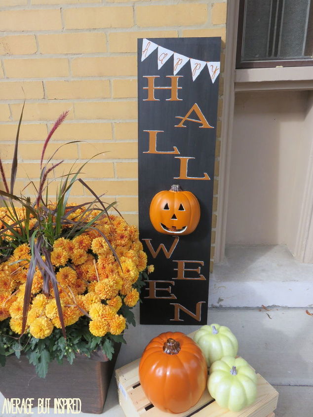 diy light up happy halloween sign crafts halloween decorations seasonal holiday decor