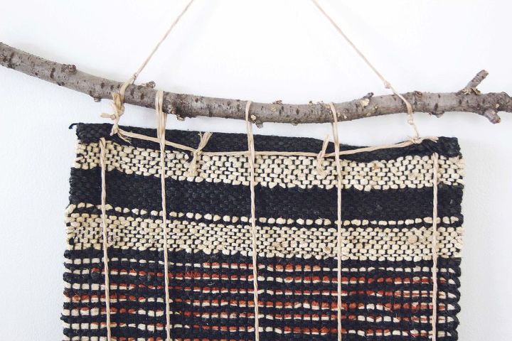 Woven Wall Hangings how to make a $10 woven wall hanging--without weaving a thing Woven Wall Hangings how to make a $10 woven wall hanging--without weaving a thing