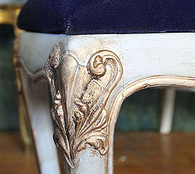 Footstool Makeover Using Velvet Hometalk