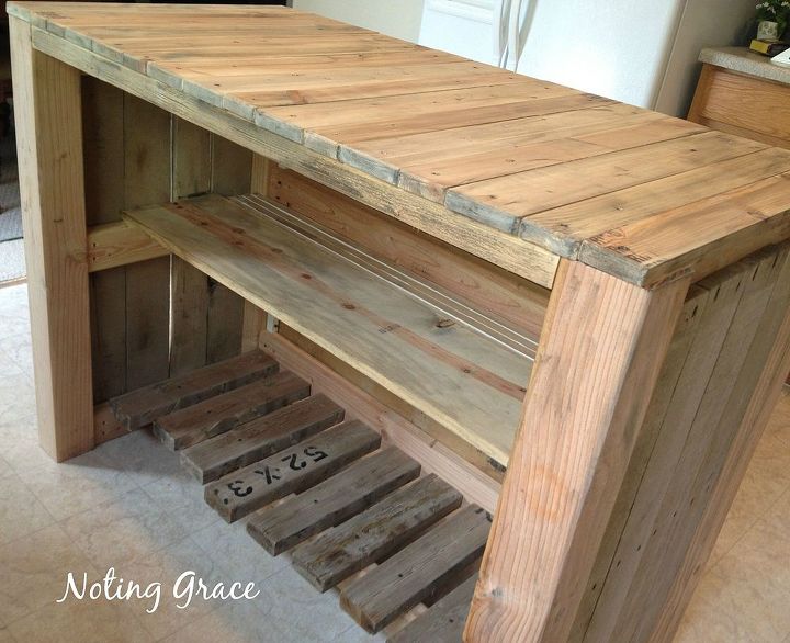 Kitchen Island Out Of Pallets how to make a pallet kitchen island for less than $50 | hometalk Kitchen Island Out Of Pallets how to make a pallet kitchen island for less than $50 | hometalk