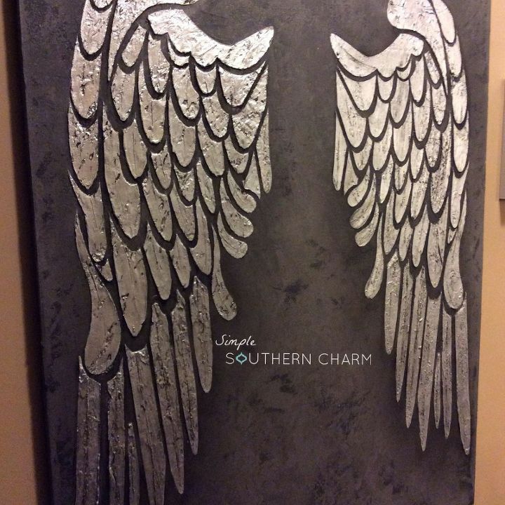 Angel Wings Wall Art how to make raised relief stenciled angel wings for wall decor Angel Wings Wall Art how to make raised relief stenciled angel wings for wall decor