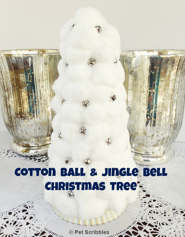 Cotton Ball and Jingle Bell Christmas Tree | Hometalk