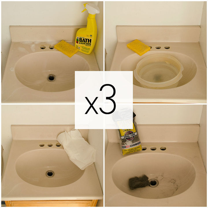 how to paint a sink take 2, bathroom ideas, how to, painting