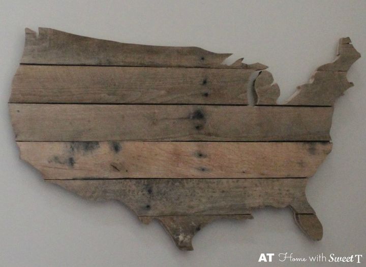 usa pallet wall art, how to, pallet, patriotic decor ideas, seasonal holiday decor, wall decor, woodworking projects