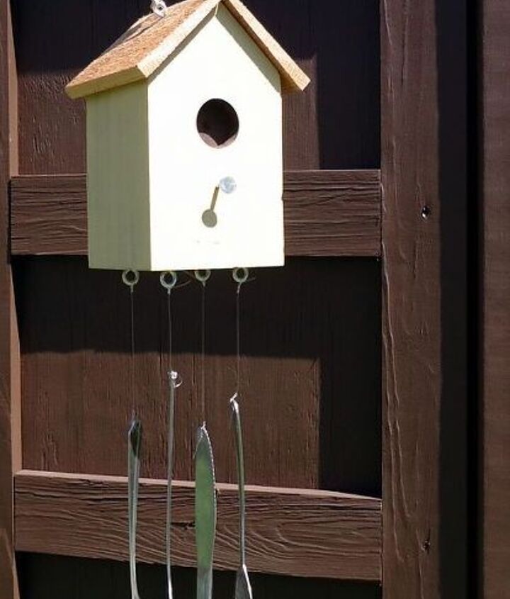 Birdhouse Wind Chimes Hometalk Birdhouse Wind Chimes Crafts How To Outdoor Furniture Woodworking Projects