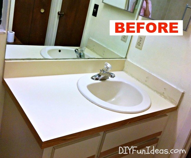 Super Easy Concrete Overlay Vanity Makeover | Hometalk