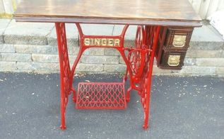 Antique Treadle Sewing Machine Cabinet Repair And Upcycle