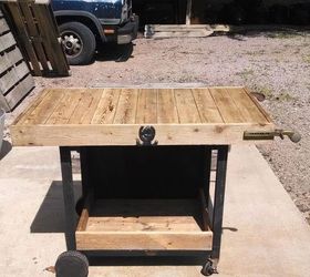 Repurposed Old Rusted Grill to Outdoor Table Hometalk