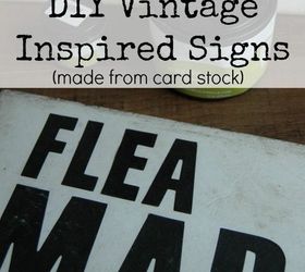 Vintage Inspired Signs Made From Foam Board Hometalk