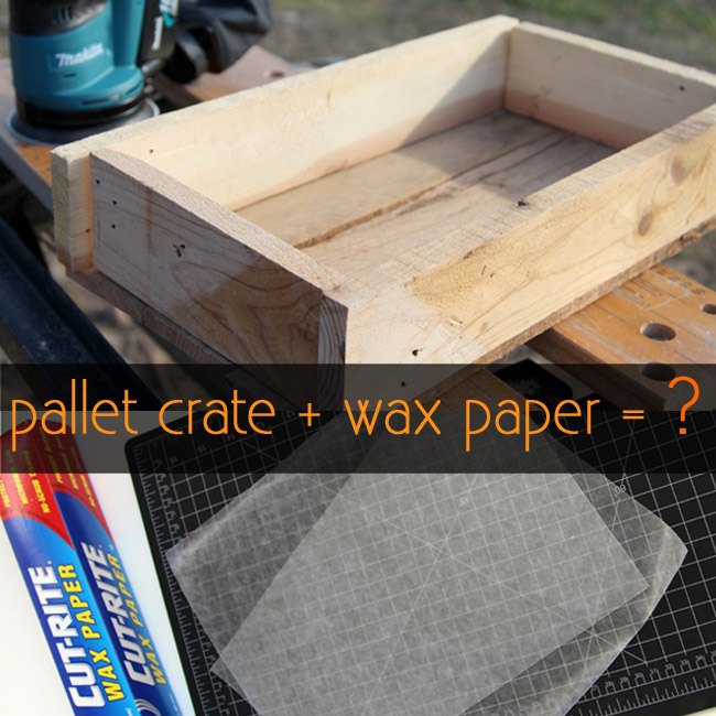 Make Pallet Wood Crates & Transfer On An Image With Wax ...