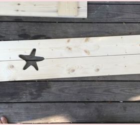 diy cape cod style starfish shutters, curb appeal, diy, woodworking projects