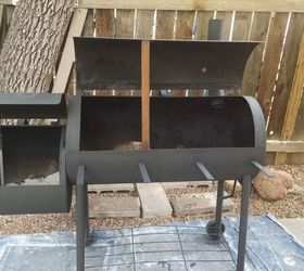 giving an old rusty smoker new life, outdoor living, repurposing upcycling
