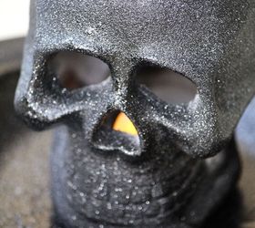 halloween decor light up skull, crafts, halloween decorations, seasonal holiday decor