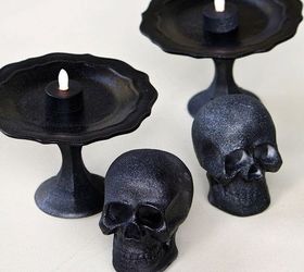 halloween decor light up skull, crafts, halloween decorations, seasonal holiday decor