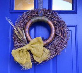 rustic glam fall wreath, crafts, seasonal holiday decor, wreaths