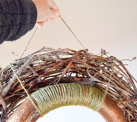 rustic glam fall wreath, crafts, seasonal holiday decor, wreaths