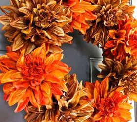 easy fall wreath in 5 minutes, crafts, seasonal holiday decor, wreaths