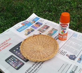 wicker paper plate holder jack o lantern door hanger, crafts, halloween decorations, repurposing upcycling, seasonal holiday decor