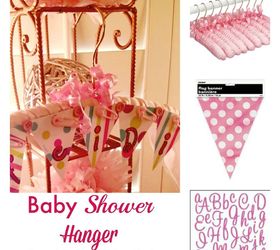 sweet simple baby shower hanger, crafts