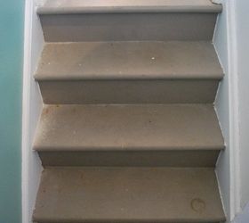 a diy stair runner using ikea rugs, diy, flooring, how to, stairs, reupholster