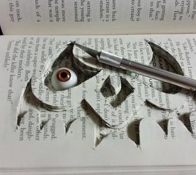 haunted book, crafts, halloween decorations