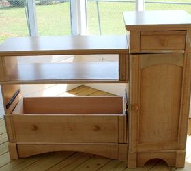 my redo on a curb pick up, painted furniture, repurposing upcycling