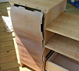 my redo on a curb pick up, painted furniture, repurposing upcycling