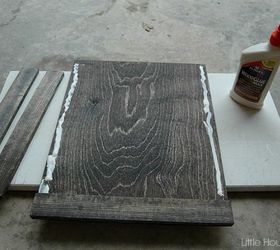 vaseline distressed memo board, crafts, foyer, organizing