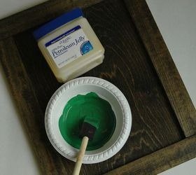 vaseline distressed memo board, crafts, foyer, organizing