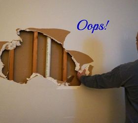 oops i made a built in picture frame ledge, diy, home decor, wall decor
