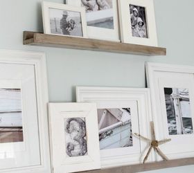 easy gallery wall picture ledges, shelving ideas, wall decor, woodworking projects